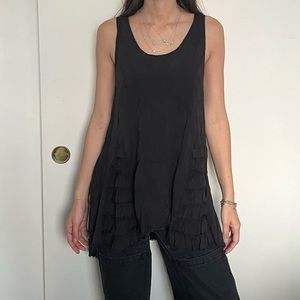 Free People Intimately Black Tunic Slip